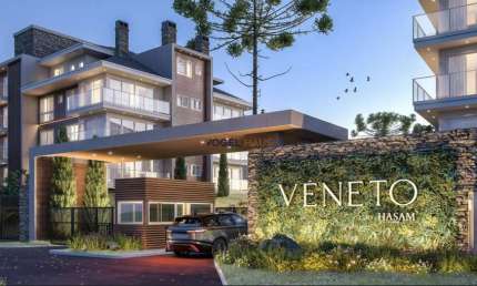 Residencial Vêneto – Gramado | Apartamento de 2 suítes com vista para jardim.