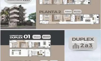 Apartamento com 2 quartos à venda na Rua das Guianas, 286, Centro, Pinhais, 61 m2 por R$ 360.000