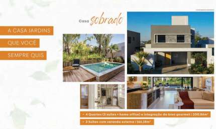 Ágio Agio Sobrado Jardins Lyon Casa em Condomínio com 4 Quarto(s) e 4 banheiro(s) à Venda, 200.86 por R$ 1.345.000 no setor Conjunto Residencial Storil TA16947