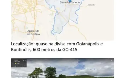 Chácara Senador Canedo  Área / Terreno à Venda, 20000 por R$ 290.000 no setor Área Rural de Senador Canedo AD17427