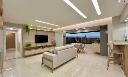 IBIRAPUERA MOBILIADO - 3 SUÍTES Apartamento com 3 Quarto(s) e 4 banheiro(s) à Venda, 105 por R$ 899.000 no setor Park Lozandes FL24099