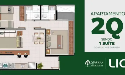 SPAZIO DI LOURENZO - VILLA ROSA Apartamento com 3 Quarto(s) e 3 banheiro(s) à Venda, 74.96 por R$ 540.855 no setor Vila Rosa VN24734