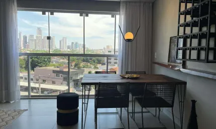 Flat á venda no Jardim Goiás/ ED.METROPOLITAN TORRE SIDNEY Flat com 1 Quarto(s) e 1 banheiro(s) à Venda, 54 por R$ 590.000 no setor Jardim Goiás VN26763