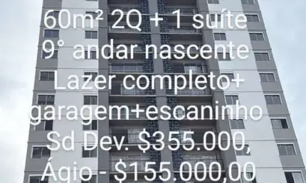 Ágio Wish Jd. América Apartamento com 2 Quarto(s) e 2 banheiro(s) à Venda, 60 por R$ 510.000 no setor Jardim América ST27886