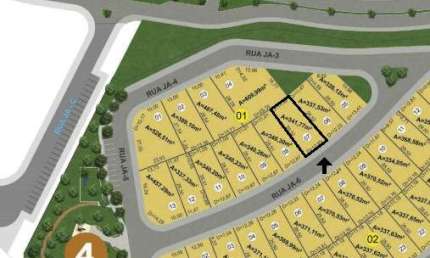 Ágio ágio Jardins Amsterdã Lote à Venda, 341.77 por R$ 717.000 no setor Loteamento Portal do Sol II AX21554