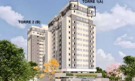 FLAT no MAX BURITI - VILA ROSA Flat com 1 Quarto(s) e 1 banheiro(s) à Venda, 31.17 por R$ 225.000 no setor Vila Rosa AV29836