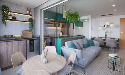 Ágio Apartamento à venda com 65 m², 2 Quartos (1 Suíte) e 1 vaga - Varandas Bueno Apartamento com 2 Quarto(s) e 2 banheiro(s) à Venda, 65.68 por R$ 528.000 no setor Setor Bueno VN30558