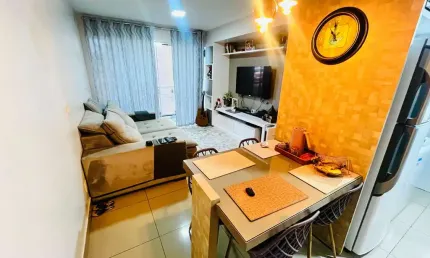 Apartamento todo planejado 2/q sendo 1/suite proximo parque cascavel apartamento com 2 quarto(s) e 2 banheiro(s) à venda, 72.7 por r$ 310.000 no setor vila rosa au31030