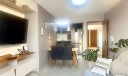 Apartamento 02 Quartos sendo 01 Suíte, Chácara São Pedro em Aparecida de Goiânia Apartamento com 2 Quarto(s) e 2 banheiro(s) à Venda, 53 por R$ 250.000 no setor Chácaras São Pedro AU31602