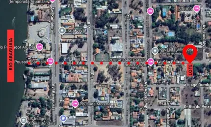Lote 500m² em aruanã, próximo ao rio araguaia e saída pra os 2 lados da quadra. lote à venda, 500 por r$ 120.000 no setor loteamento karajas in31846