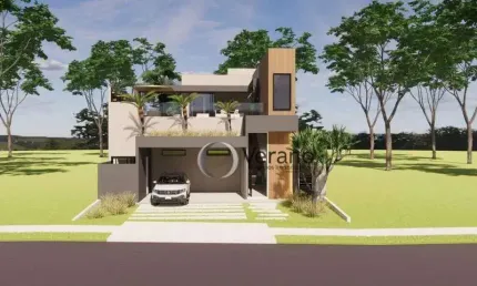 Sobrado com 3 dormitórios à venda, 271 m² por r$ 2.490.000,00 - santorini residencial club - paulínia/sp
