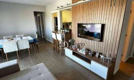 Apartamento com 3 dormitórios à venda, 90 m² por R$ 920.000,00 - Residencial Rossi Ativa Villa Bella - Paulínia/SP