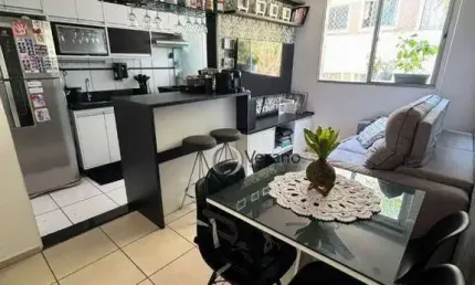 Apartamento com 2 dormitórios à venda, 45 m² por r$ 220.000 - condomínio residencial águas de lindóia - campinas/sp