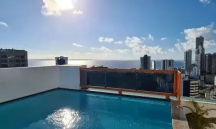 Flat com 1 dormitório para alugar, 42 m² por R$ 4.500,00/mês - Barra - Salvador/BA