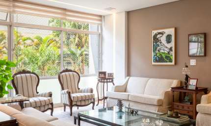 Apartamento na Santa Cecilia com  193 m²,  3 dormitorios e 1 vaga