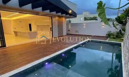 Casa, 3 Suítes, Condomínio fechado, Completo em armários, área Gourmet com piscina