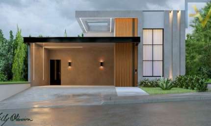 FANTÁSTICA CASA NO RESIDENCIAL TERRAS DE GÊNOVA, SALA COM PE DIREITO DUPLO,  COZINHA E SALA INTEGRADO A ÁREA GORMET, 3 DORM,1 SUÍTE C/ CLOSET, 4 VAGAS