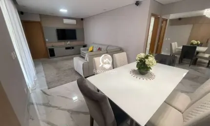 Lindíssimo apartamento a venda novo, totalmente mobiliado com 100 m², varanda gourmet, 2 vagas cobertas , Residencial Eléve no Jardim do Trevo