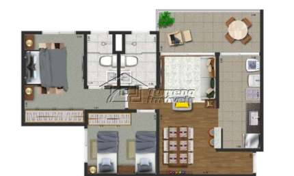 Apartamento com 2 quartos à venda na Avenida Papa João Paulo II, Urbanova VI, São José dos Campos