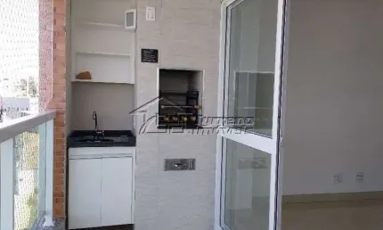Apartamento com churrasqueira na sacada no urbanova