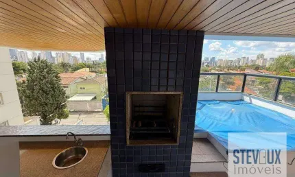 Apartamento com piscina e churrasqueira na varanda para locação e venda no Brooklin Novo!