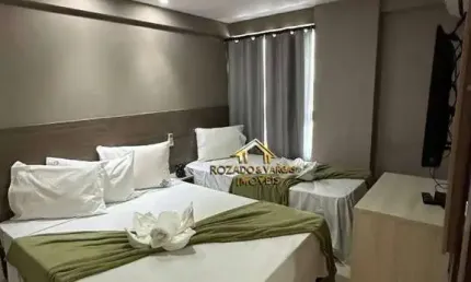 Flat à venda na beira mar do cabo branco, 34 m² por r$ 480.000 - joão pessoa/pb
