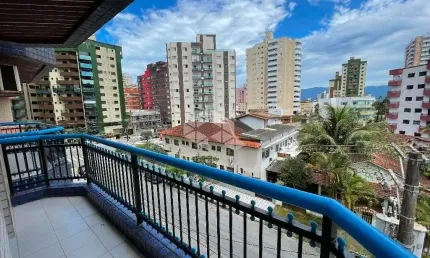 APARTAMENTO MOBILIADO, 01 DORMITÓRIO, 01 VAGA. 300 MTS DA PRAIA. VILA TUPI, PRAIA GRANDE SP.