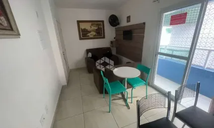Apartamento mobiliado, 01 dorm. 01 vaga, uma quadra da praia, amplo lazer. aviação, praia grande sp.