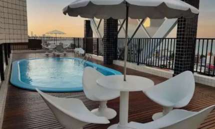 Flat para Venda em João Pessoa, Miramar, 1 dormitório, 1 suíte, 1 banheiro, 1 vaga