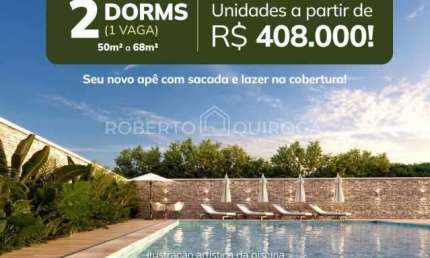 Apartamento com 2 quartos à venda na Avenida São João, Parque das Nações, Atibaia, 50 m2 por R$ 408.000