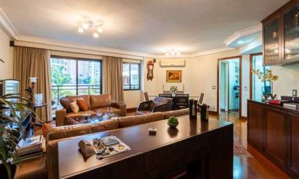 Apartamento tipo para venda em Moema com 3 quartos, sendo 1 suíte, 120m²