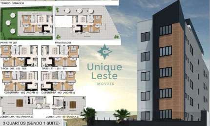 Cobertura à venda 2 Vagas, 160M², Santa Efigênia, Belo Horizonte - MG