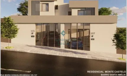 Casa à venda 3 quartos, 1 suite, 2 vagas, 90m², santa amélia, belo horizonte - mg