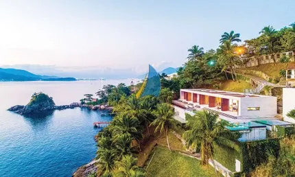 CASA NOVA EM COSTEIRA - VISTA PANORÂMICA PARA O MAR - REGIÃO SUL DE ILHABELA - ESCRITURA DEFINITIVA.