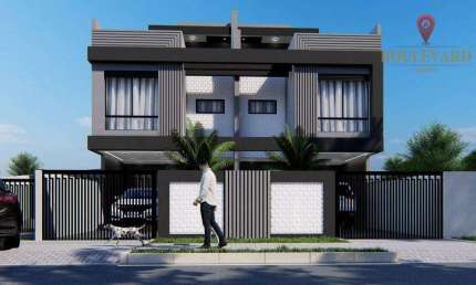 Sobrado Triplex de frente para rua em condomínio com 3 dormitórios à venda, 139 m² por R$ 980.000 - Jardim das Américas - Curitiba/PR