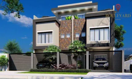 Sobrado Triplex novo, com 3 dormitórios à venda, 139 m² por R$ 1.100.000 - Santa Felicidade - Curitiba/PR
