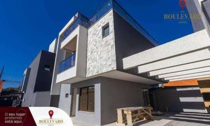 Sobrado novo em condomínio fechado com 3 suítes à venda, 208 m² por R$ 1.290.000 - Jardim das Américas - Curitiba/PR