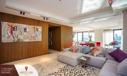 Apartamento no bw residence, mobiliado com 3 dormitórios à venda, 263 m² por r$ 7.000.000 - batel - curitiba/pr