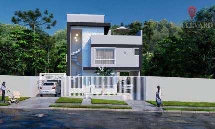 Sobrado novo em condomínio fechado, com 3 dormitórios à venda, 120 m² por R$ 699.900 - Uberaba - Curitiba/PR
