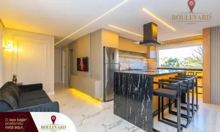 Apartamento mobiliado e decorado no Residencial Prima Torre, com 3 dormitórios à venda, 88 m² por R$ 930.000 - Santa Felicidade- Curitiba/PR