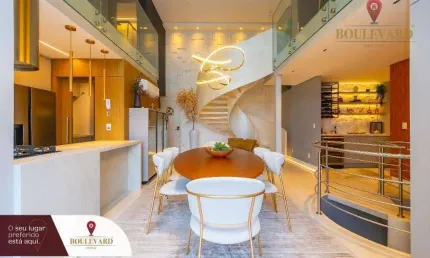 Apartamento triplex decorado no alba, com 3 suítes, à venda, 401 m² por r$ 5.499.000 - mercês - curitiba/pr