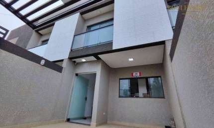 Sobrado novo, próximo ao mar com 2 dormitórios à venda, 65 m² por R$ 570.000 - Balneário Rivieiras - Matinhos/PR