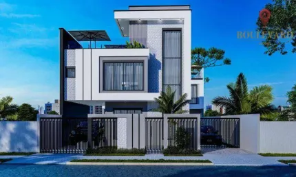 Sobrado novo de rua, com 3 dormitórios à venda, 140 m² por R$ 1.100.000 - Jardim das Américas - Curitiba/PR