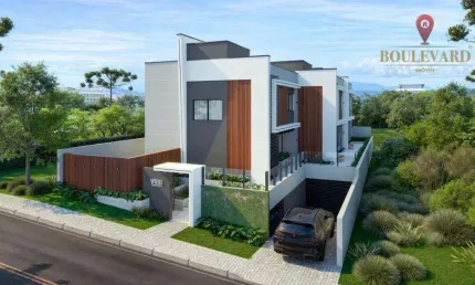Casas no Residencial Wish Townhouses, com 3 dormitórios à venda, 220 m² por R$ 1.550.000 - Seminário - Curitiba/PR
