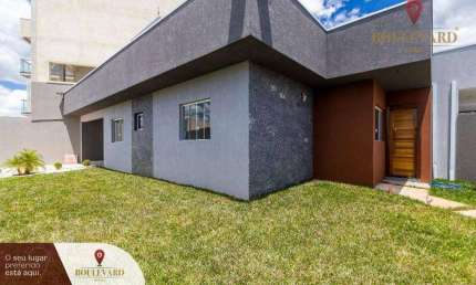 Casa térrea de esquina com quintal e 2 dormitórios à venda, 75 m² por R$ 495.000 - Jardim Cláudia - Pinhais/PR