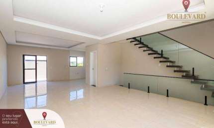 Sobrado novo em condomínio fechado com 3 dormitórios à venda, 225 m² por R$ 1.180.000 - Tingui - Curitiba/PR