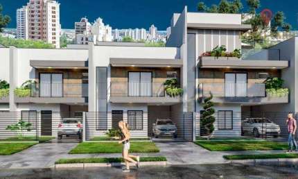 Sobrado novo com 3 dormitórios à venda, 131 m² por R$ 880.000 - Alto Tarumã - Pinhais/PR