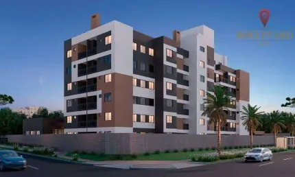 Apartamento garden novo com 2 dormitórios à venda, 48 m² por r$ 444.000 - novo mundo - curitiba/pr