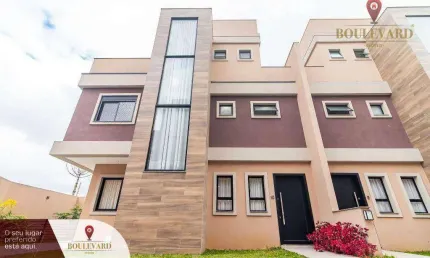 Sobrado em condomínio fechado com 3 dormitórios à venda, 122 m² por R$ 865.000 - Uberaba - Curitiba/PR