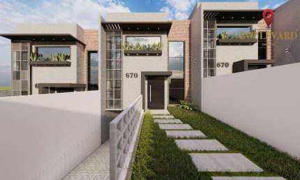 Sobrado novo com 3 dormitórios à venda, 164 m² por R$ 690.000 - Pinheirinho - Curitiba/PR